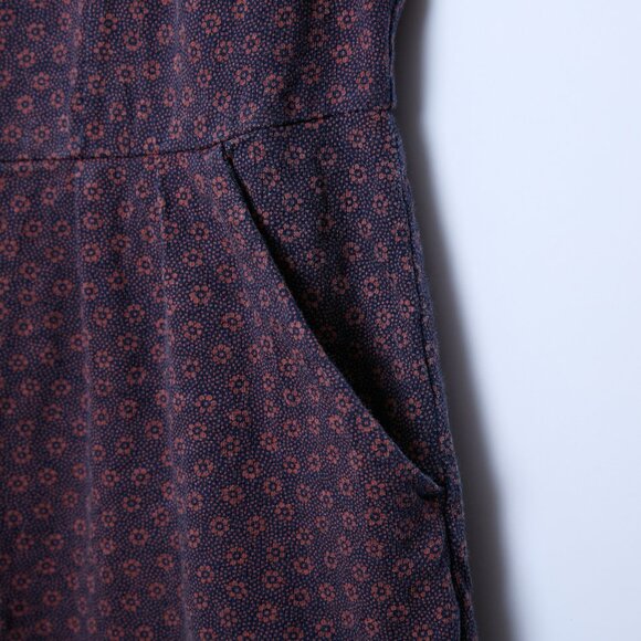 Boden Phoebe Buttercup Floral Dress Navy Blue Red 10 Petite Large Cottagecore - Picture 5 of 10